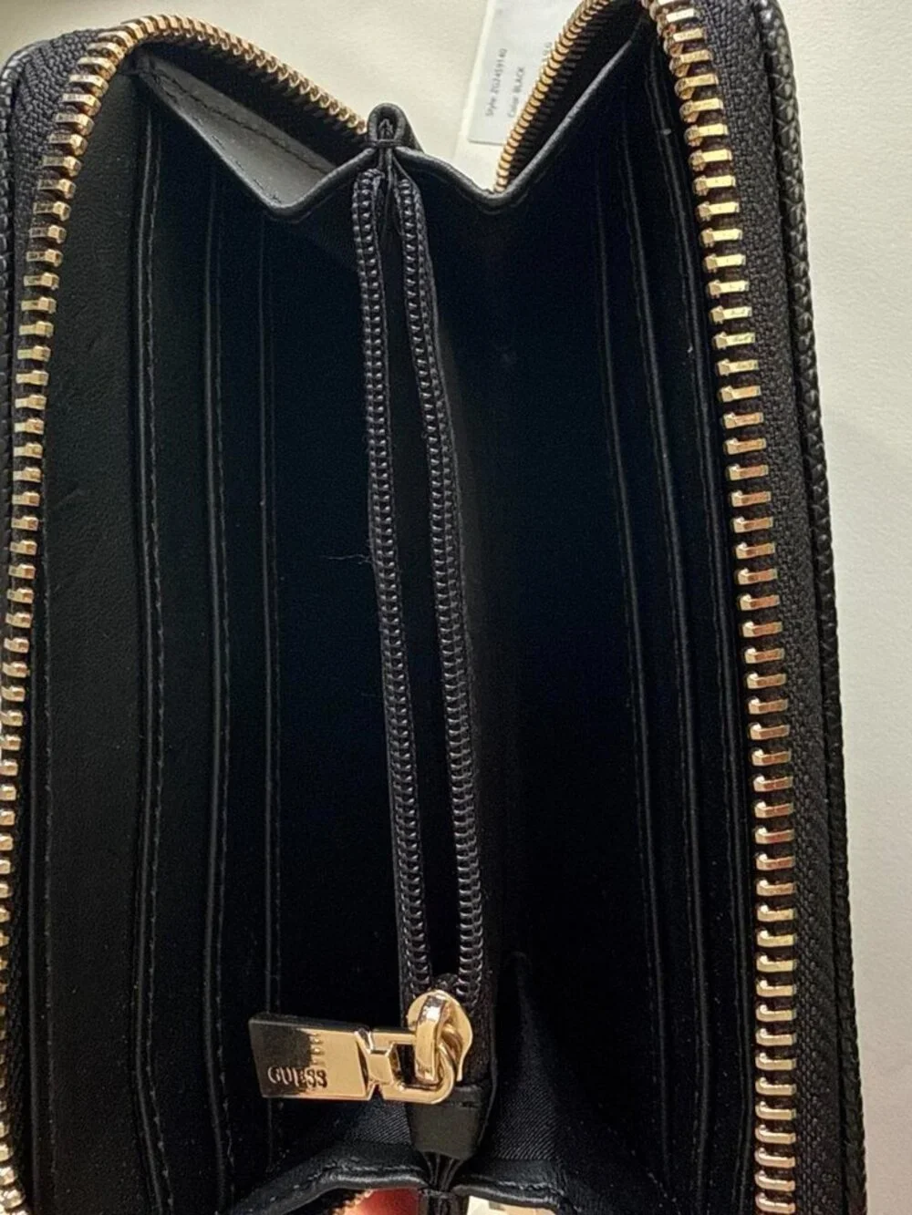 Guess Wallet Black Saffiano Laurel
